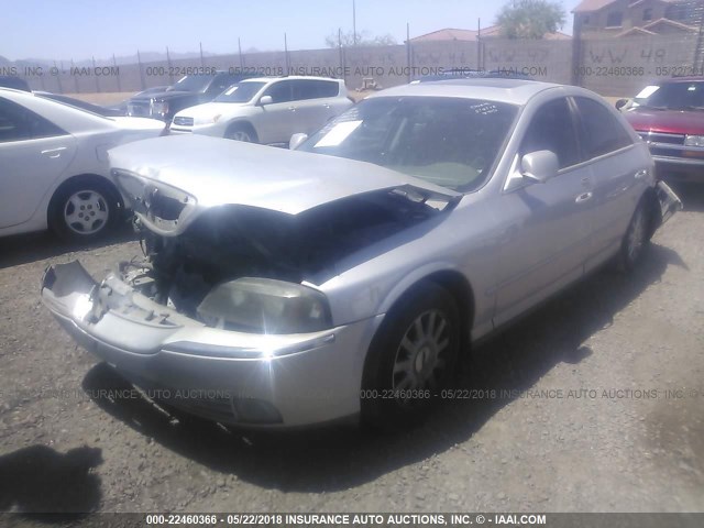 1LNHM86S23Y683772 - 2003 LINCOLN LS SILVER photo 2