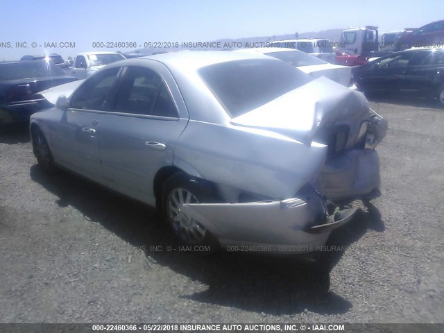 1LNHM86S23Y683772 - 2003 LINCOLN LS SILVER photo 3
