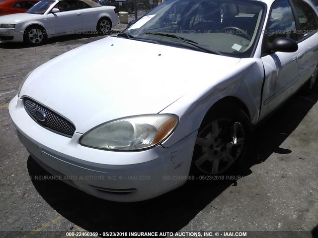 1FAFP52204A200268 - 2004 FORD TAURUS LX WHITE photo 6