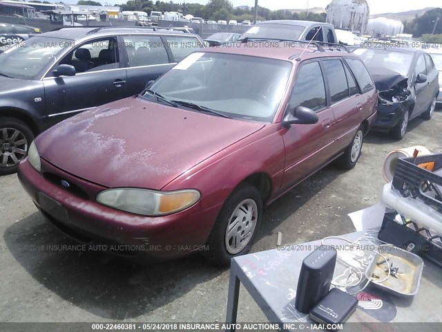 3FALP15P2VR115278 - 1997 FORD ESCORT LX RED photo 2