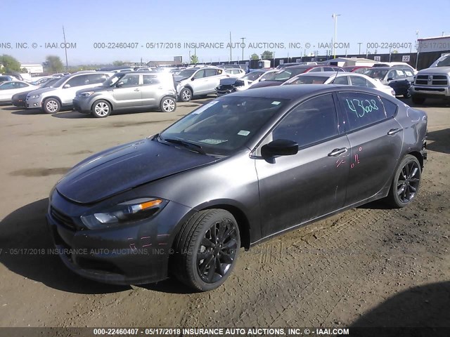 1C3CDFFA7GD819647 - 2016 DODGE DART SXT SPORT GRAY photo 2