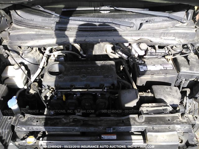 KM8JU3AC1CU342665 - 2012 HYUNDAI TUCSON GLS/LIMITED შავი ფოტო 10