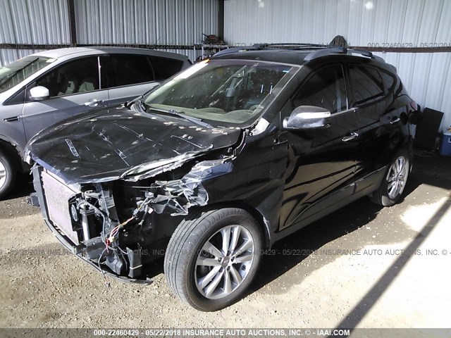 KM8JU3AC1CU342665 - 2012 HYUNDAI TUCSON GLS/LIMITED შავი ფოტო 2