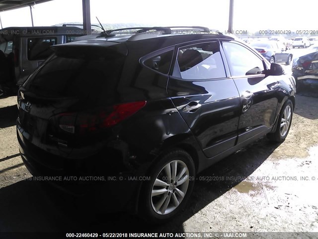 KM8JU3AC1CU342665 - 2012 HYUNDAI TUCSON GLS/LIMITED BLACK photo 4