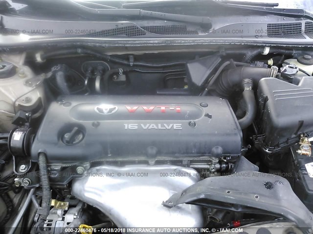 4T1BE32K05U624192 - 2005 TOYOTA CAMRY LE/XLE/SE 金色 照片 10