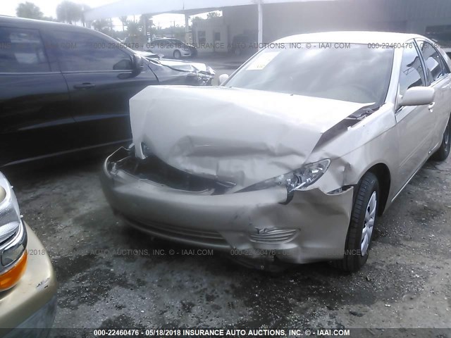 4T1BE32K05U624192 - 2005 TOYOTA CAMRY LE/XLE/SE 金色 照片 6