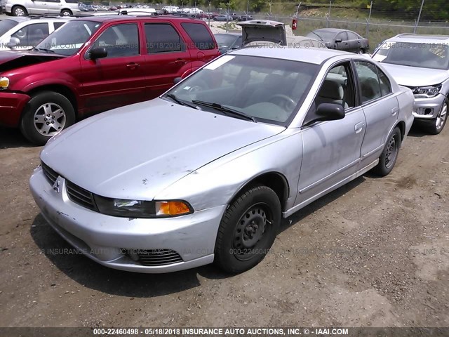 4A3AA46G03E194157 - 2003 MITSUBISHI GALANT ES/LS SILVER photo 2