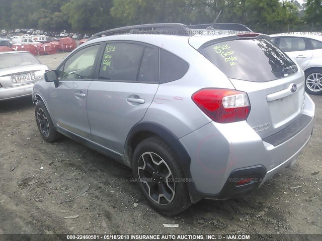 JF2GPACC5F9221623 - 2015 SUBARU XV CROSSTREK 2.0 PREMIUM SILVER photo 3