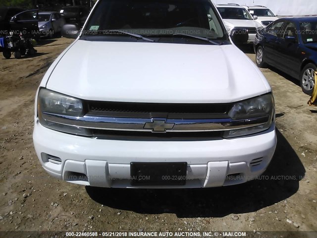 1GNDT13S932211693 - 2003 CHEVROLET TRAILBLAZER  WHITE photo 6