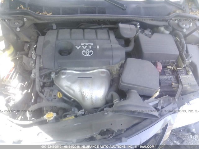 4T1BF3EK7AU010372 - 2010 TOYOTA CAMRY SE/LE/XLE GRAY photo 10