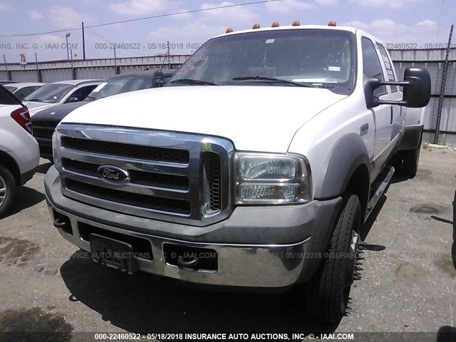 1FDXW46P75ED35416 - 2005 FORD F450 SUPER DUTY WHITE photo 2