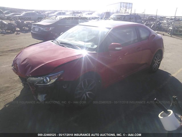 JTKJF5C75F3090769 - 2015 TOYOTA SCION TC 红色 照片 2
