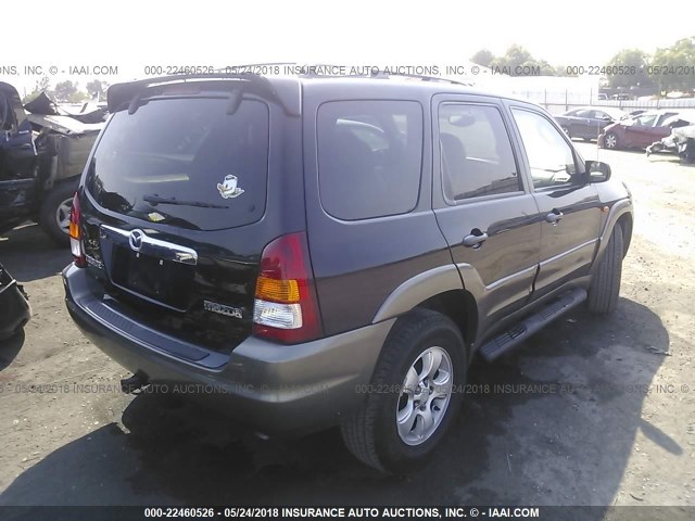 4F2CZ06124KM01997 - 2004 MAZDA TRIBUTE ES 黑色 照片 4