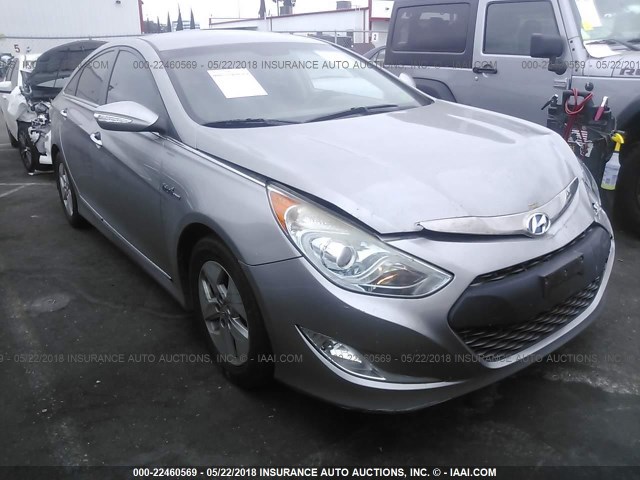 KMHEC4A42BA001228 - 2011 HYUNDAI SONATA HYBRID GRAY photo 1