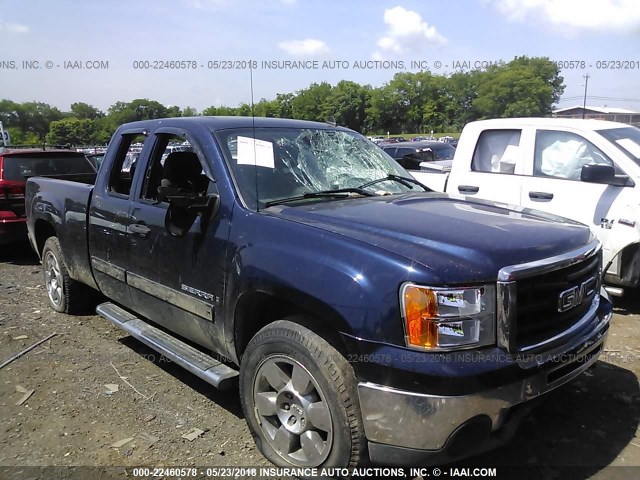 2GTEC290691125016 - 2009 GMC SIERRA C1500 SLE BLUE photo 1