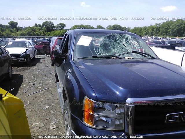 2GTEC290691125016 - 2009 GMC SIERRA C1500 SLE BLUE photo 6