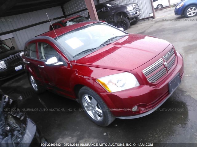 1B3HB48B27D409101 - 2007 DODGE CALIBER SXT RED photo 1