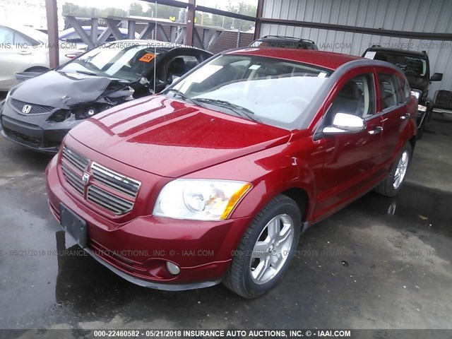 1B3HB48B27D409101 - 2007 DODGE CALIBER SXT RED photo 2