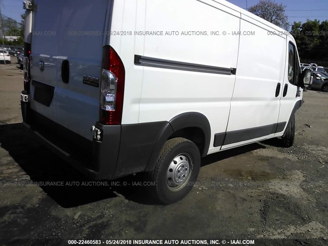 3C6TRVAGXGE104127 - 2016 RAM PROMASTER 1500 1500 STANDARD WHITE photo 4