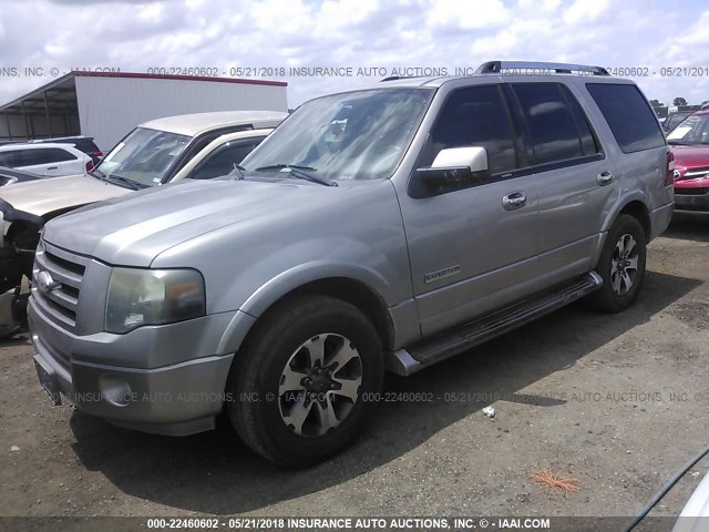 1FMFU19538LA57558 - 2008 FORD EXPEDITION LIMITED SILVER photo 2