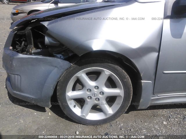 3N1BB61E88L657551 - 2008 NISSAN SENTRA SE-R GRAY photo 6