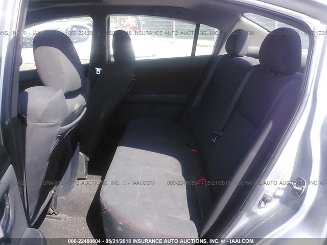 3N1BB61E88L657551 - 2008 NISSAN SENTRA SE-R GRAY photo 8