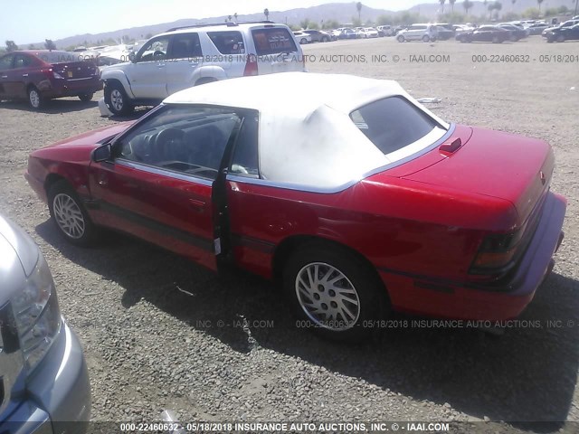 1C3XU4535PF541523 - 1993 CHRYSLER LEBARON 红色 照片 3