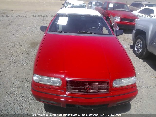 1C3XU4535PF541523 - 1993 CHRYSLER LEBARON 红色 照片 6