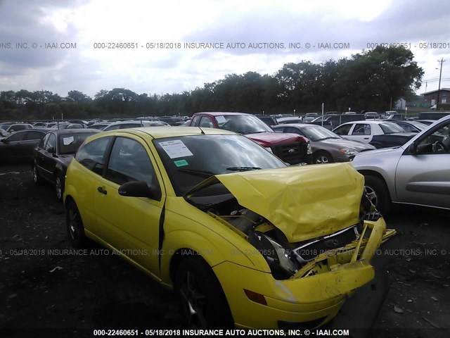3FAFP31N45R146299 - 2005 FORD FOCUS ZX3 YELLOW photo 1