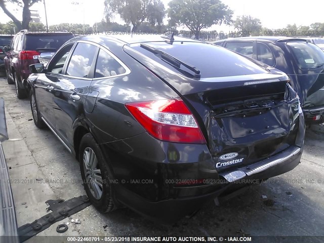 5J6TF3H56EL000338 - 2014 HONDA CROSSTOUR EXL BROWN photo 3