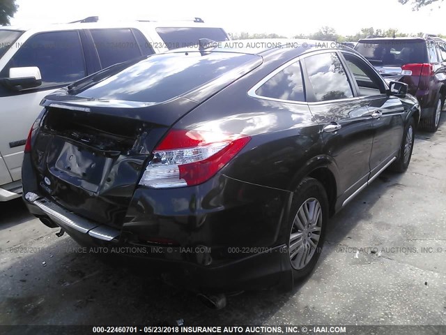 5J6TF3H56EL000338 - 2014 HONDA CROSSTOUR EXL BROWN photo 4