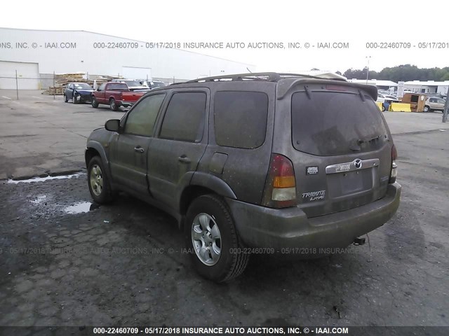 4F2YU09122KM56446 - 2002 MAZDA TRIBUTE LX/ES ნაცრისფერი ფოტო 3