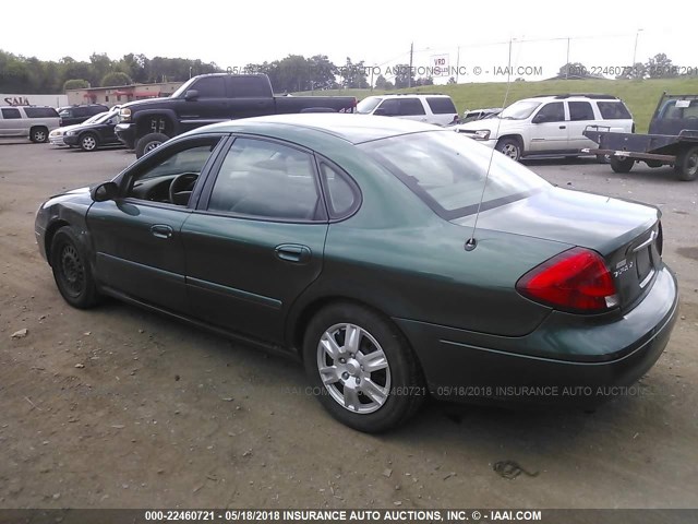 1FAFP5223YA239314 - 2000 FORD TAURUS LX GREEN photo 3