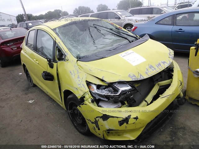 JHMGK5H57GS006283 - 2016 HONDA FIT LX YELLOW photo 1