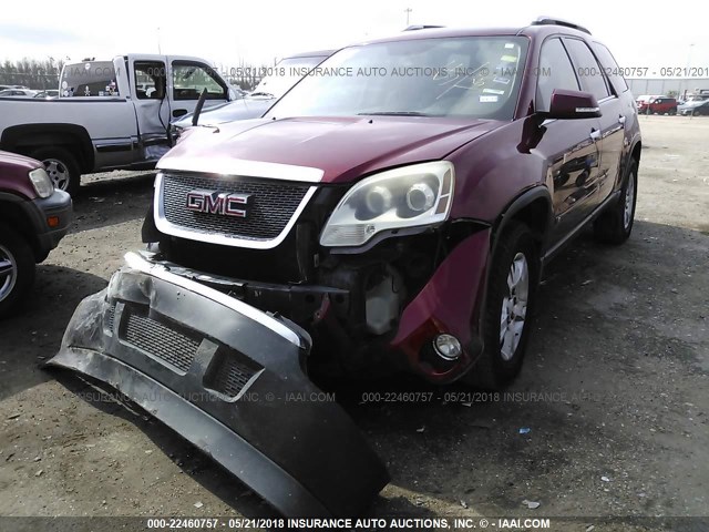 1GKER23D69J185608 - 2009 GMC ACADIA SLT-1 RED photo 2