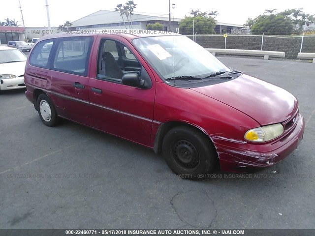 2FMDA51U8TBA06303 - 1996 FORD WINDSTAR WAGON RED photo 1