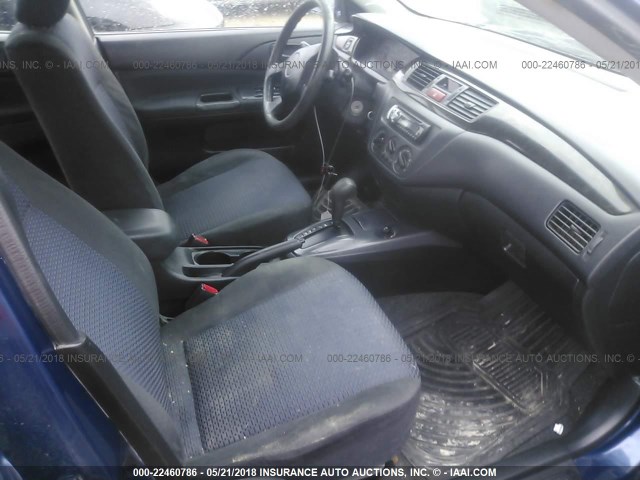 JA3AJ36E03U099632 - 2003 MITSUBISHI LANCER LS BLUE photo 5