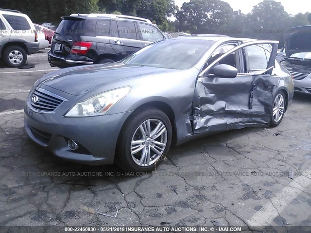 JN1CV6AP8CM624285 - 2012 INFINITI G37 SPORT GRAY photo 2