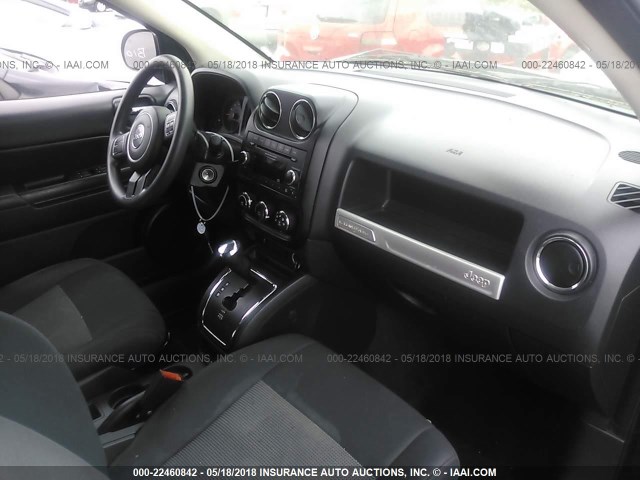 1C4NJCBA0ED829693 - 2014 JEEP COMPASS SPORT BLACK photo 5