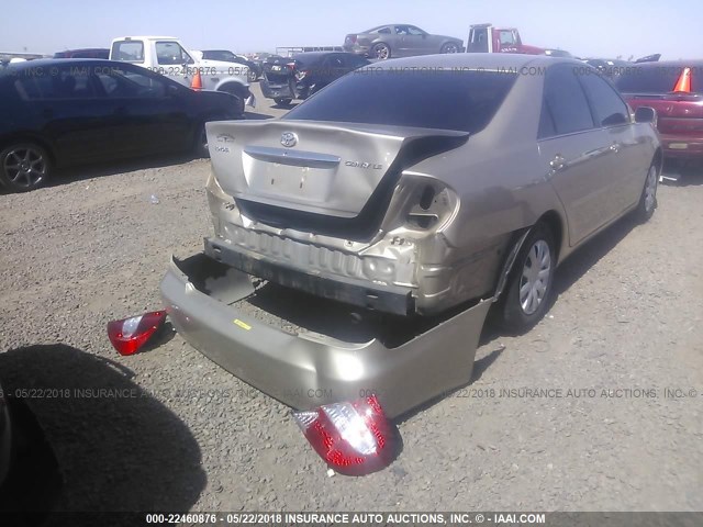 4T1BE32KX4U821756 - 2004 TOYOTA CAMRY LE/XLE/SE თაფლისფერი ფოტო 4