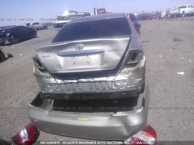 4T1BE32KX4U821756 - 2004 TOYOTA CAMRY LE/XLE/SE თაფლისფერი ფოტო 6
