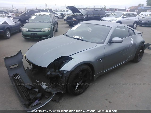 JN1AZ34E33T011582 - 2003 NISSAN 350Z COUPE GRAY photo 2