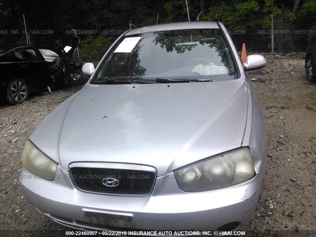 KMHDN45DX2U433614 - 2002 HYUNDAI ELANTRA GLS/GT SILVER photo 6