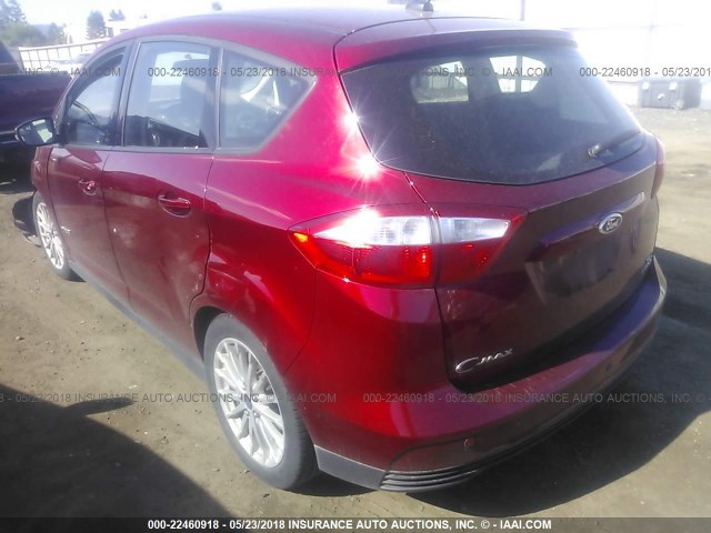 1FADP5AU3DL531036 - 2013 FORD C-MAX SE RED photo 3