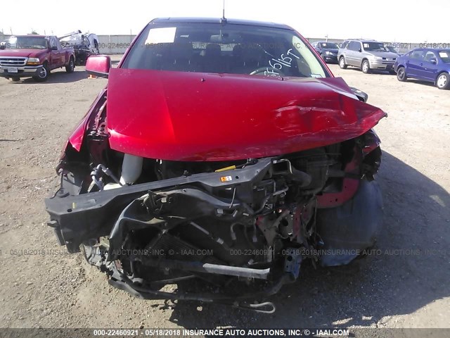 2FMDK3KC6ABB77118 - 2010 FORD EDGE LIMITED RED photo 6
