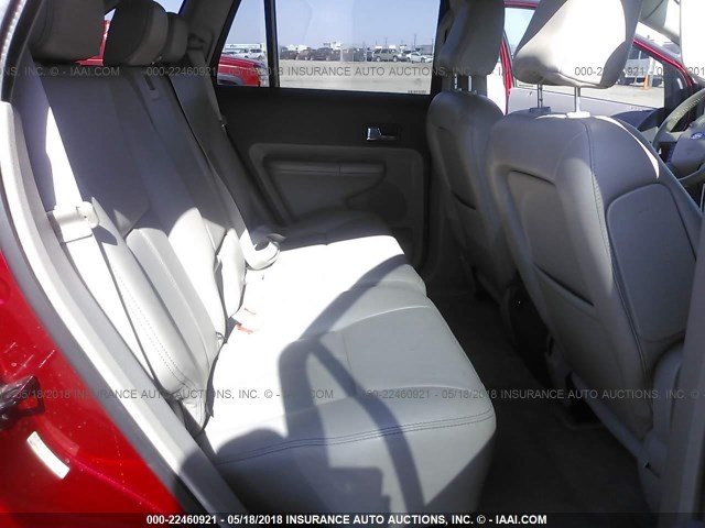 2FMDK3KC6ABB77118 - 2010 FORD EDGE LIMITED RED photo 8