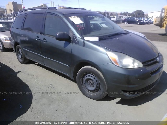 5TDZA23C14S158596 - 2004 TOYOTA SIENNA CE/LE GREEN photo 1