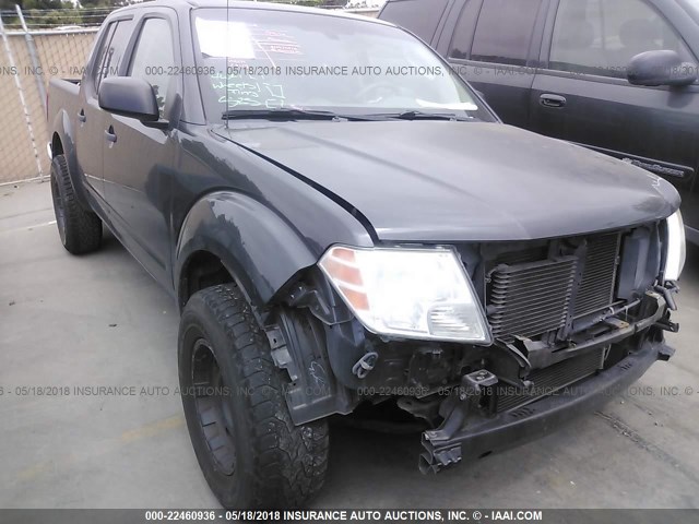 1N6AD0ER4AC433592 - 2010 NISSAN FRONTIER CREW CAB SE/LE/NISMO GRAY photo 1