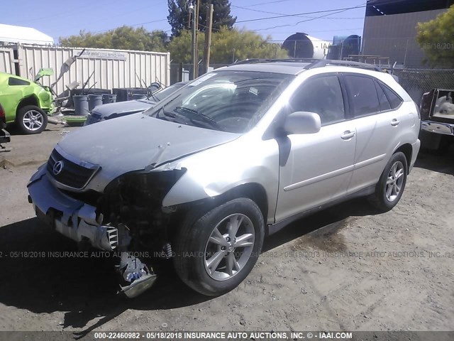 JTJGW31U962000413 - 2006 LEXUS RX 400 SILVER photo 2