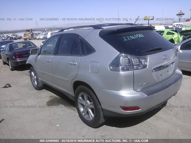 JTJGW31U962000413 - 2006 LEXUS RX 400 SILVER photo 3